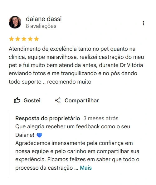 Avaliação 5 estrelas