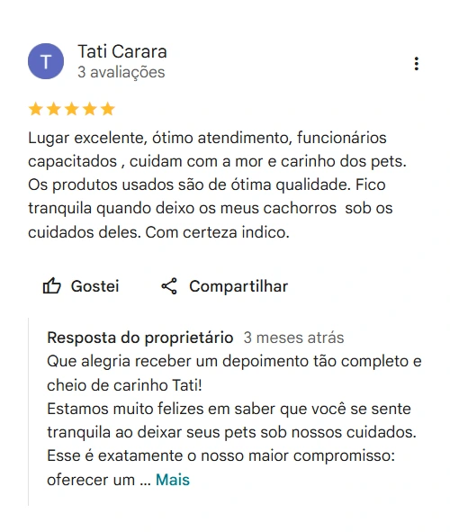 Avaliação 5 estrelas