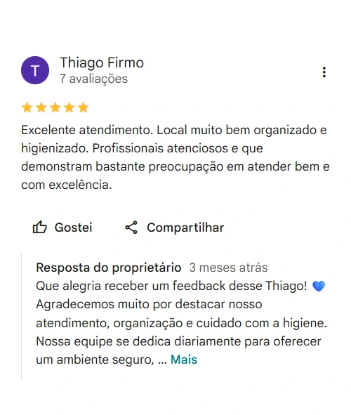 Avaliação 5 estrelas